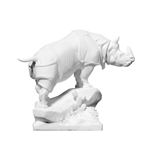 rhinoceros art 3D print model - Mito3D