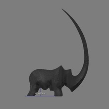 rinoceronte gadget gadgets escultura jogo brinquedos secretária a decoração animais 3d print model - Mito3D