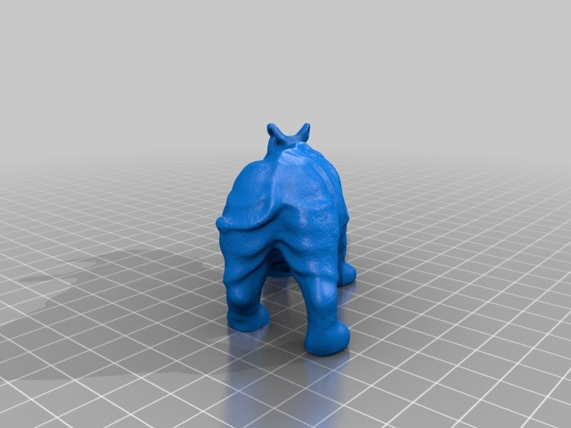 rinoceronte animais 3D print model - Mito3D