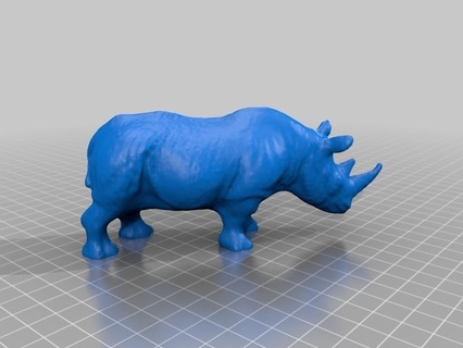 rhinocéros numériseur makerbot analyse art 3d print model - Mito3D