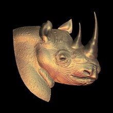 rhinocéros art 3d print model - Mito3D