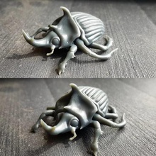 rhinoceros beetle art creature animal creep rihno rihnoceros bug insect 3d print model - Mito3D