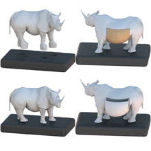 rinoceronte cassetto unità gadget animale figura scrivania 3d print model - Mito3D