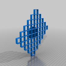 rhombus fondant template cakes tool cake hand tools 3d print model - Mito3D