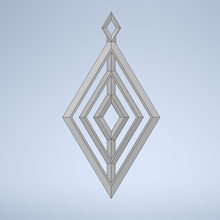 rhombus necklace 3d print model - Mito3D