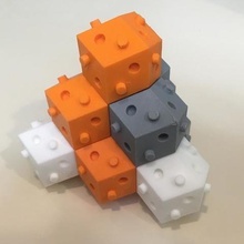 rhom-dod bulding block rhombic dodecahedron game blocks building educationnal toys geometry polyhedra 3d print model - Mito3D