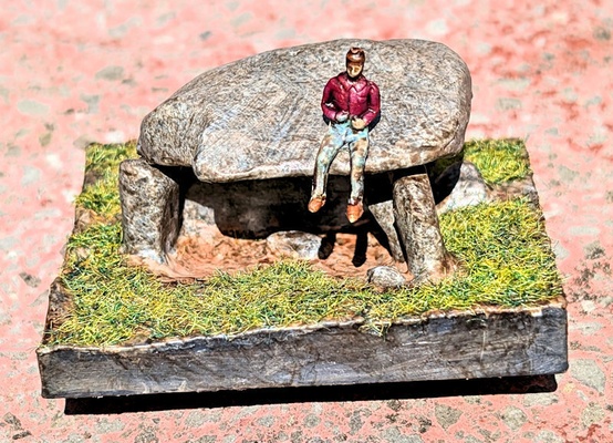 rhoslan dolmen 1 76 scale model criccieth neolithic portal tomb north wales miscellaneous uncategorized 3d print model - Mito3D