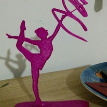rhythmische gymnastik-silhouette verschiedene 3d print model - Mito3D