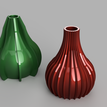 ribbed vase 3d print model - Mito3D