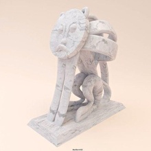 kurdele aslan Sanat heykeller oyuncaklar 3d print model - Mito3D