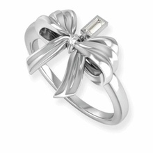 ribbon ring jewelry style gold silver brass 3d print model - Mito3D