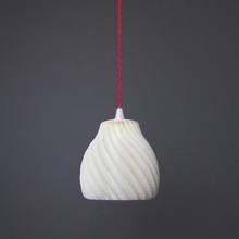 ribone spiral ev gölge lamba ışık aydınlatma dekor 3d print model - Mito3D