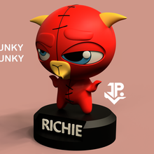 richie funky punky gadget gamesa collection toy character classic mexican key chain ring doll 3d print model - Mito3D