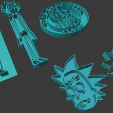 rick & morty cookie cutters home 3d print model - Mito3D