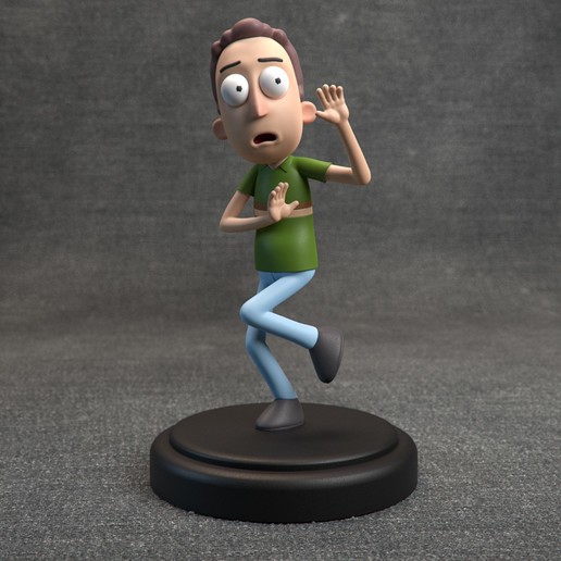 rick morty - jerry smith art 3D print model - Mito3D