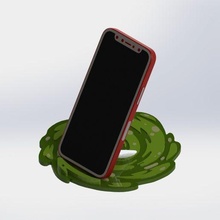 rick morty - phone holder 3d print model - Mito3D