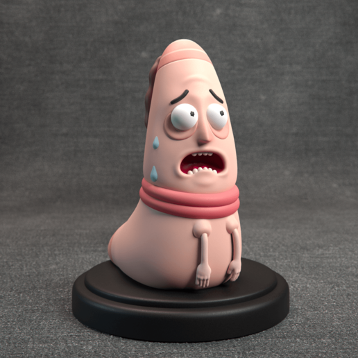 rick morty - gusano de jerry art el 3D print model - Mito3D