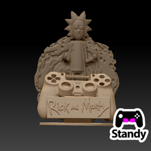 rick morty controller stand ps4-ps5 standy ps4 ps5 game video holder art tool and 3d print model - Mito3D