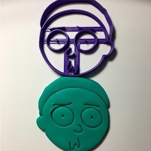 rick morty cookie cutter various bookmark mould handicrafts rickandmorty cooking 3d print model - Mito3D