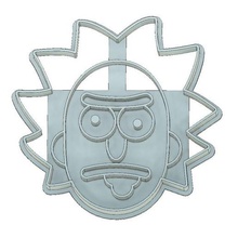 rick morty cookie cutter fondant face tool 3d print model - Mito3D