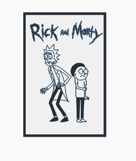 rick morty inspired wall art 3d print model - Mito3D