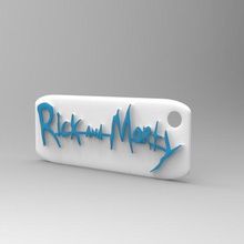 rick morty clé de la chaîne gadget série science 3d print model - Mito3D
