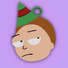 meule morty Noël arbre pendentif 3d print model - Mito3D