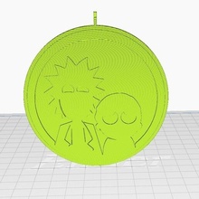 rick morty necklace and 3d print model - Mito3D