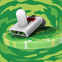 rick Morty portal tabanca isteğe bağlı temel oyuncak koleksiyon Geek inek Sanat 3d print model - Mito3D