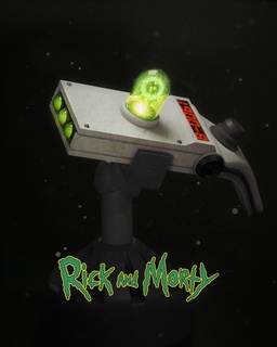 Rick morty portale pistola Rick morty portale pistola 3d print model - Mito3D