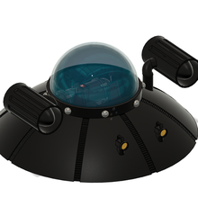 Rick mortiço nave espacial joalheria 3d print model - Mito3D
