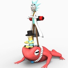 meule Naruto multivers Jeu morty ninja grenouille crapaud caca Rickandmorty paquet modèle art anime saison 5 libre 3d print model - Mito3D