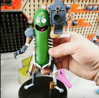 rick pepino Game cucumber fun rickandmorty cartoon extraterrestrial modeling science fiction morty geek dimensions creative sculpture fanart incredible collectible 3d print model - Mito3D