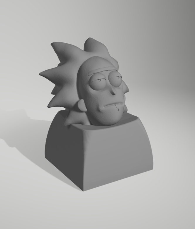 almiar sanchez teclas Morty pc teclado 3D print model - Mito3D