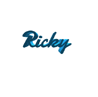 Ricky chico masculino hombre nombre decoración Arte hogar casa día bricoloup 3d 3d print model - Mito3D