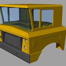 rico sanson cabina di guida del camion gadget la vecchio giocattolo vintage scala rctruck rc 3d print model - Mito3D
