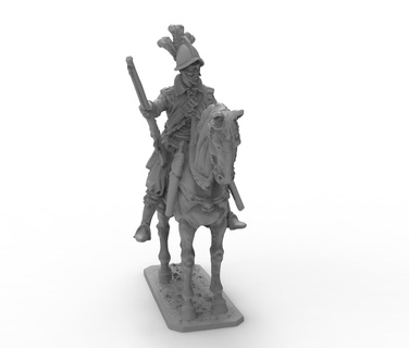 rider 4 army soldiers toys military rpg tabletop wargame viking 3d print model - Mito3D