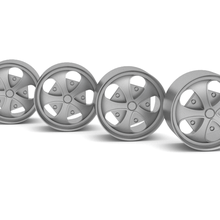 rider type rim sporty rin progressive maisto wheels modelling automotive 1/18 3d print model - Mito3D