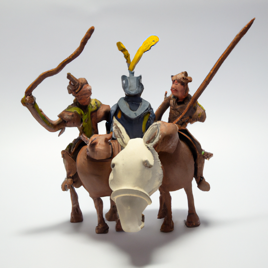 cavaleiros confusão 3D print model - Mito3D