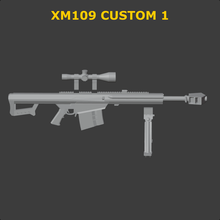 rifle - barret xm109 1/18 action figure joytoy gi joe diorama 3ddios 3d print model - Mito3D
