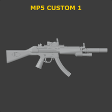 rifle - mp5 custom 1 1/18 action figure joytoy gi joe diorama 3ddios 3d print model - Mito3D