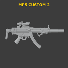 rifle - mp5 custom 2 1/18 action figure joytoy gi joe diorama 3ddios 3d print model - Mito3D