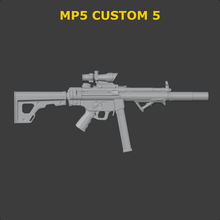 rifle - mp5 custom 5 1/18 action figure joytoy gi joe diorama 3ddios 3d print model - Mito3D