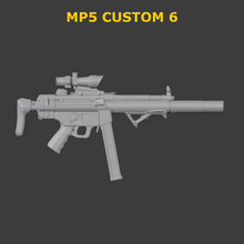 rifle mp5 personalizado 6 1 18 acción figura alegría gi Joe diorama 3ddios 3d print model - Mito3D