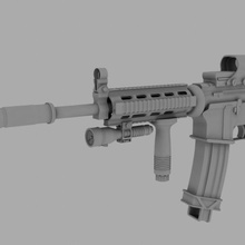 fucile -m4a1 vari il 3d print model - Mito3D