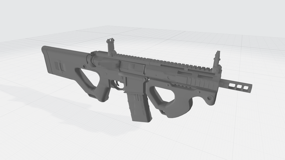 rifle 2 stl obj armas llavero 3d impresión 4k juguete 3d print model - Mito3D