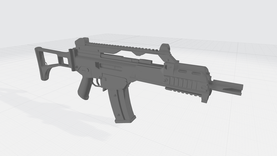 fusil 3 stl obj armes porte clés 3d impression 4k jouet 3d print model - Mito3D