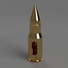 rifle bullet - dog poop bag roll holder home pet 3d print model - Mito3D