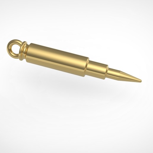 balle de fusil pendentif bijoux fuzil bala pingente le 3D print model - Mito3D