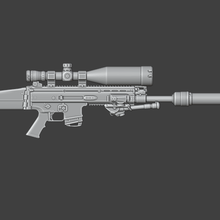 rifle scar-l pr 1 18 action figure joytoy gi joe diorama props 3ddios 3d print model - Mito3D